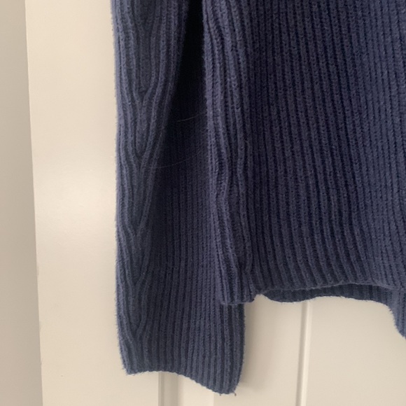 PACT Navy Heather V-Neck Sweater - Picture 5 of 9